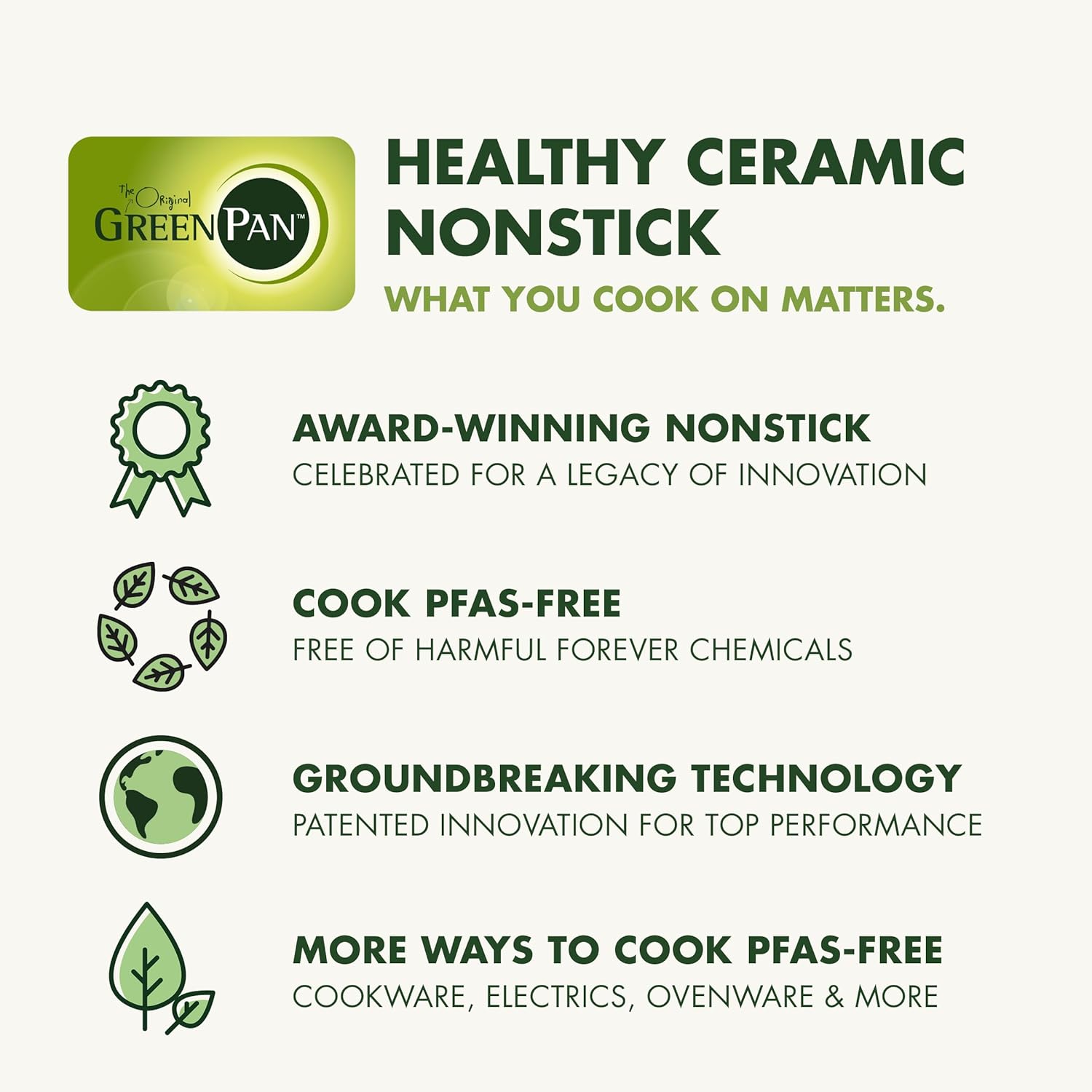 GreenPan Spectra Frying Pan Skillet – Hybrid Tri-Ply Stainless Steel Ceramic Nonstick – 8"