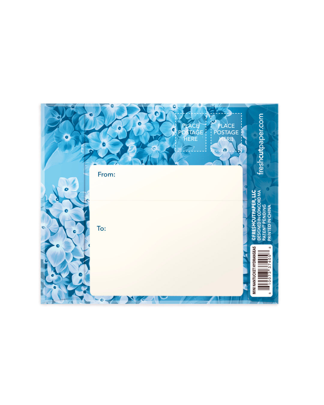 Fresh Cut Paper 3D Pop Up Flower Greeting Note Card – Nantucket Hydrangeas – 6" x 5"