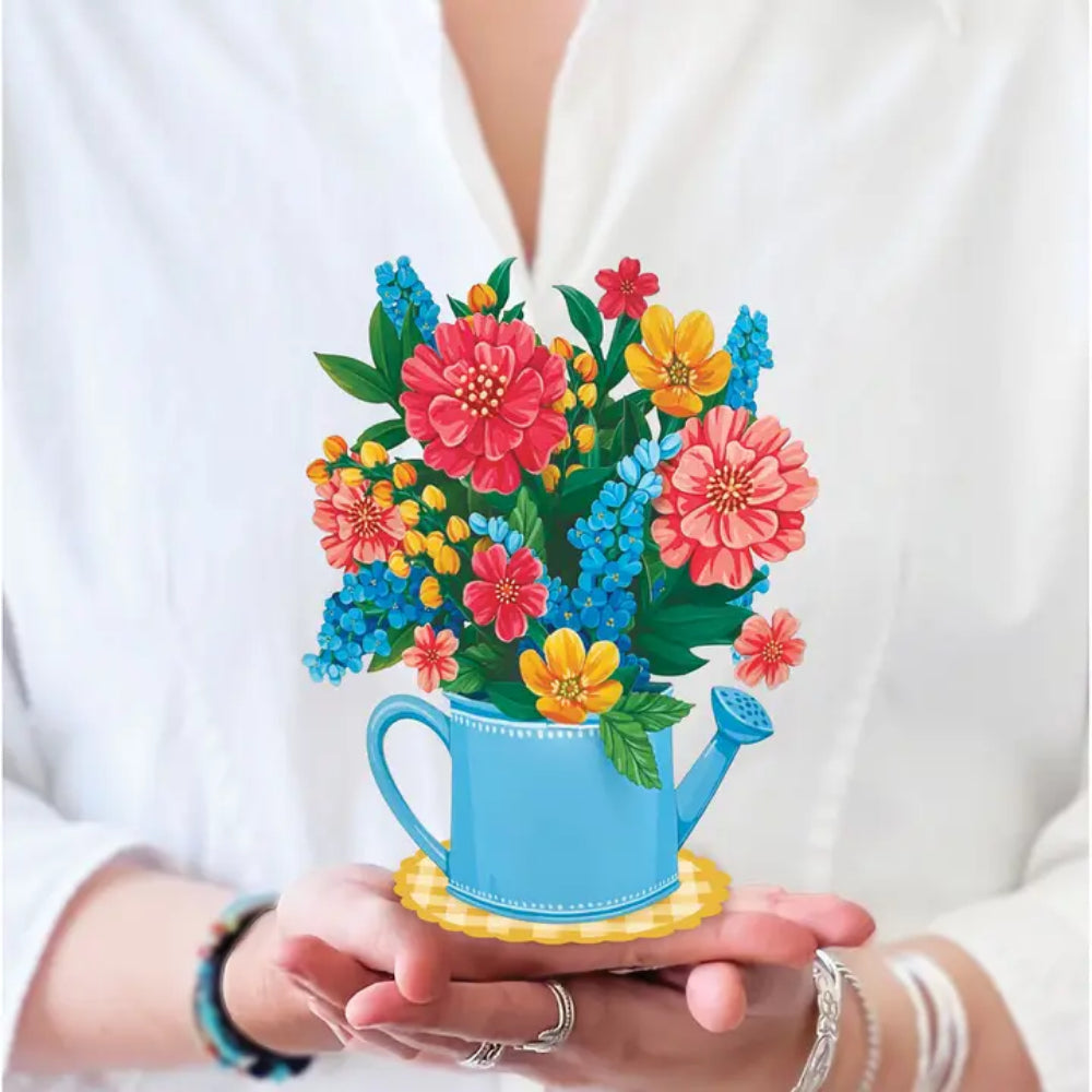 Fresh Cut Paper Mini 3D Pop Up Greeting Note Card – Sprinkle of Sunshine – 6" x 5"