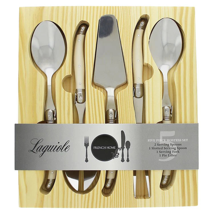 Laguiole 5-Piece Hostess Set - Faux Ivory