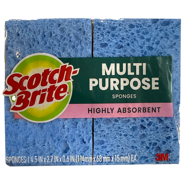 Scotch Brite Multi Purpose Sponge - 4 pk