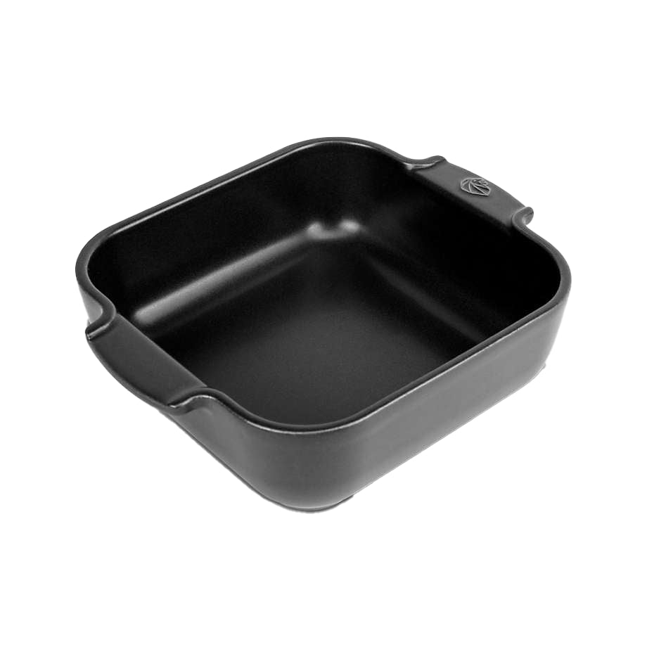 Peugeot Appolia Square Ceramic Casserole Baking Dish – 7" – Satin Black