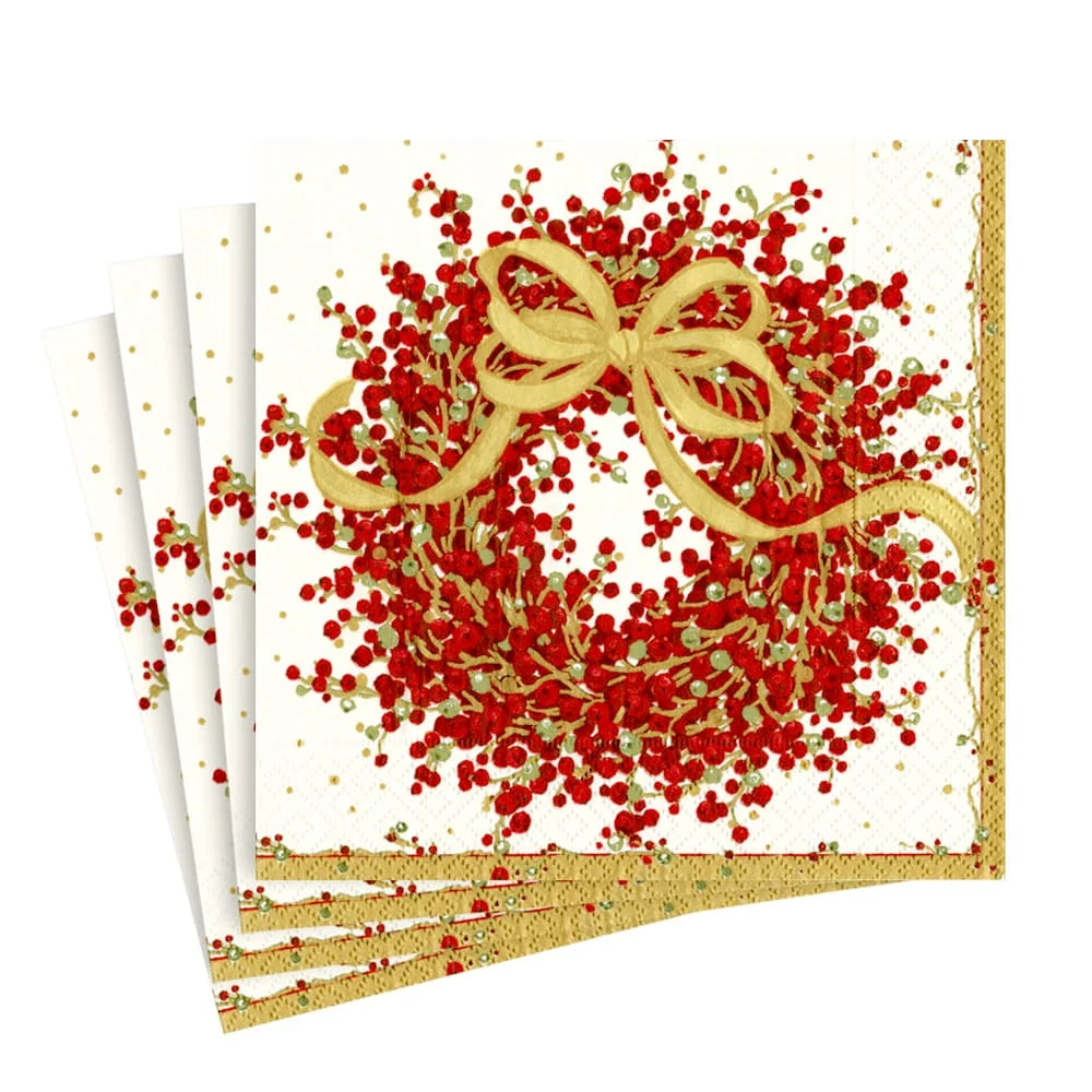 Caspari Pepperberry Luncheon Napkins - 20pk