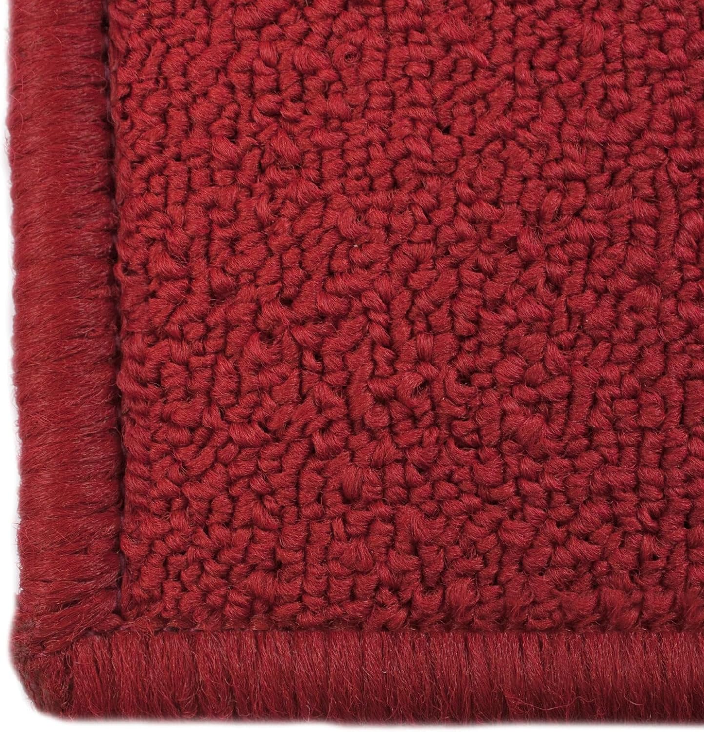 Ritz Solid Stain Resistant Accent Rug – Red – 18" x 30"