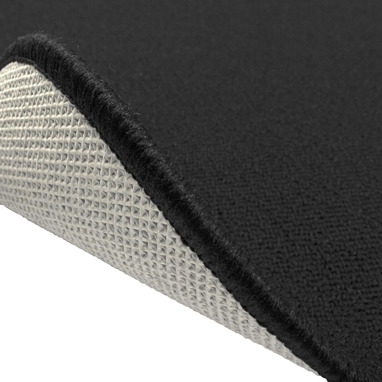 Ritz Solid Stain Resistant Accent Rug – Black – 18" x 30"