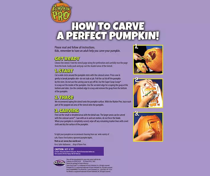 Colossal Pumpkin Carving Kit – 10 Piece Set