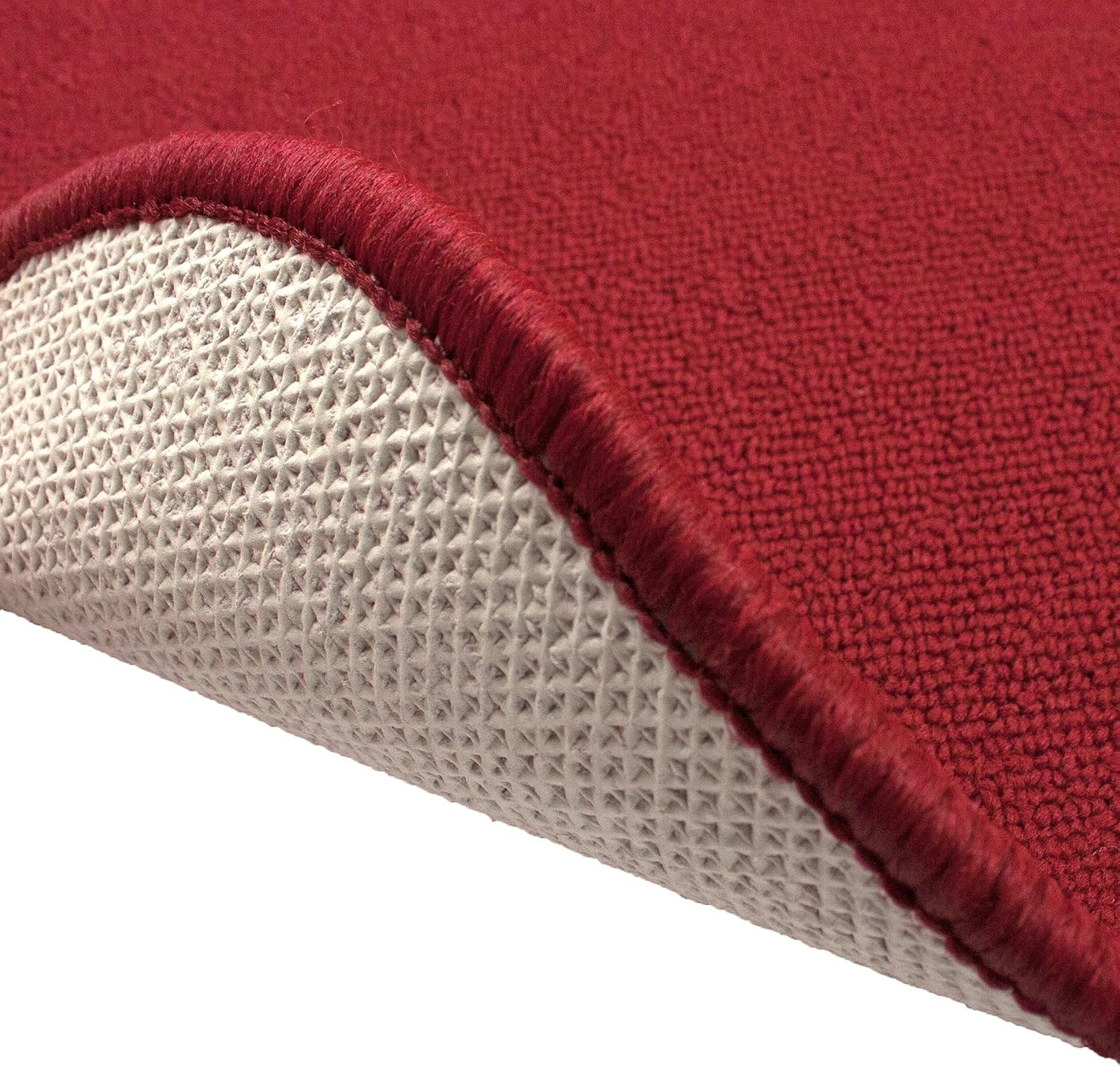 Ritz Solid Stain Resistant Accent Rug – Red – 18" x 30"