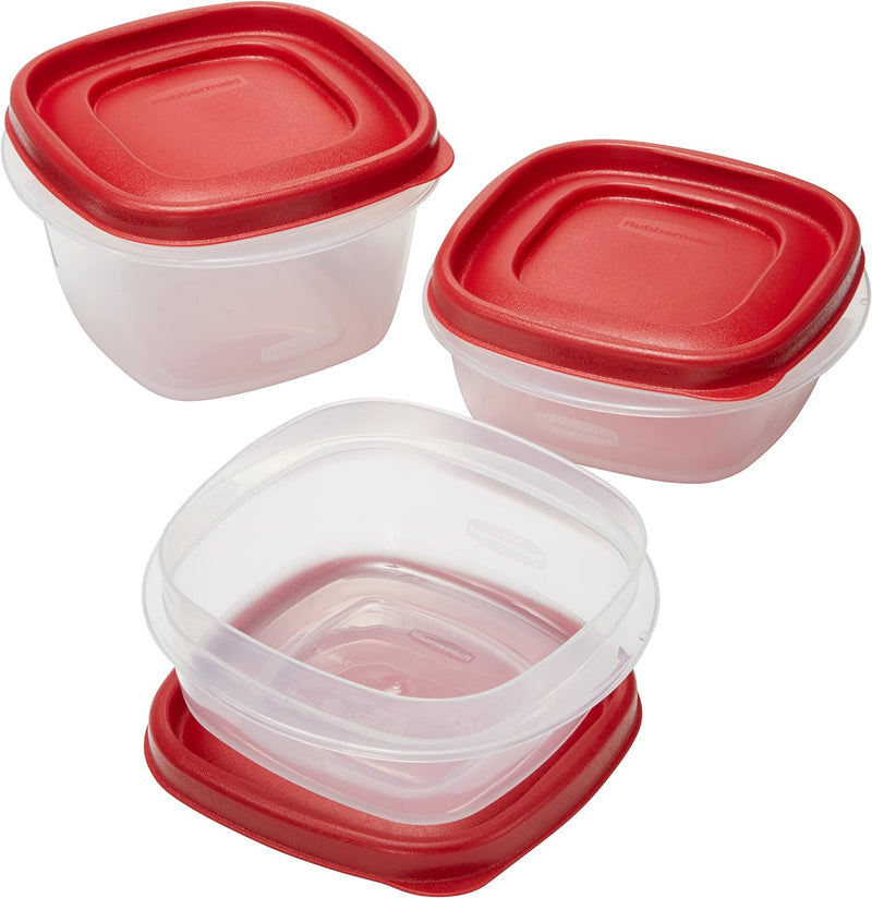 Rubbermaid 60-piece Easy Find Lid Food Storage Container Set, Red –  ShopBobbys