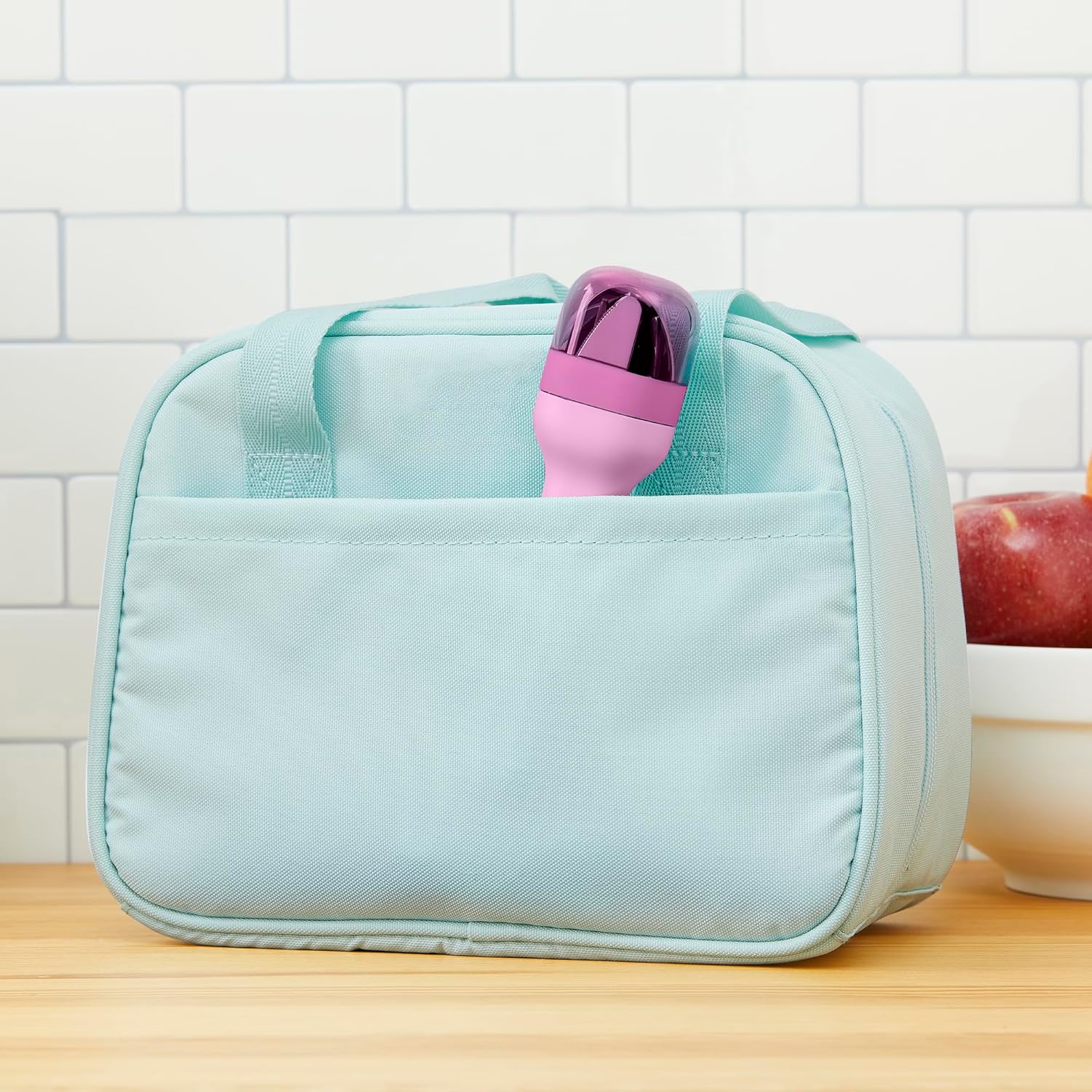 Juego de utensilios de acero inoxidable de 3 piezas Zoku Pocket – Morado