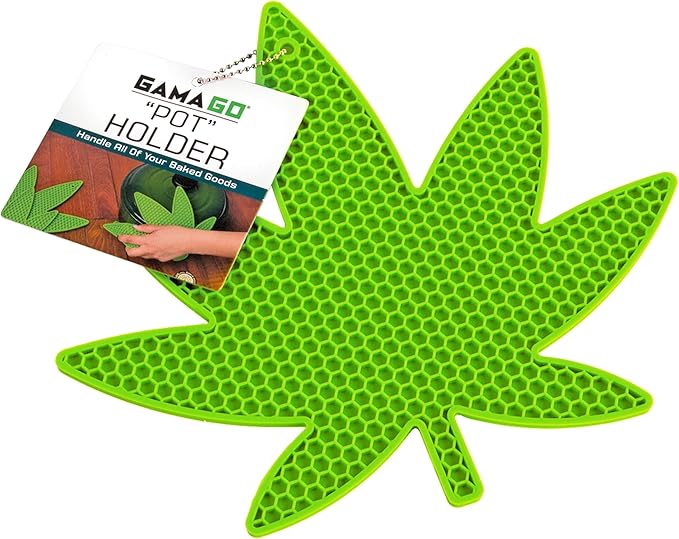 GAMAGO - Pot Leaf Shaped Silicone Pot Holder | Trivet