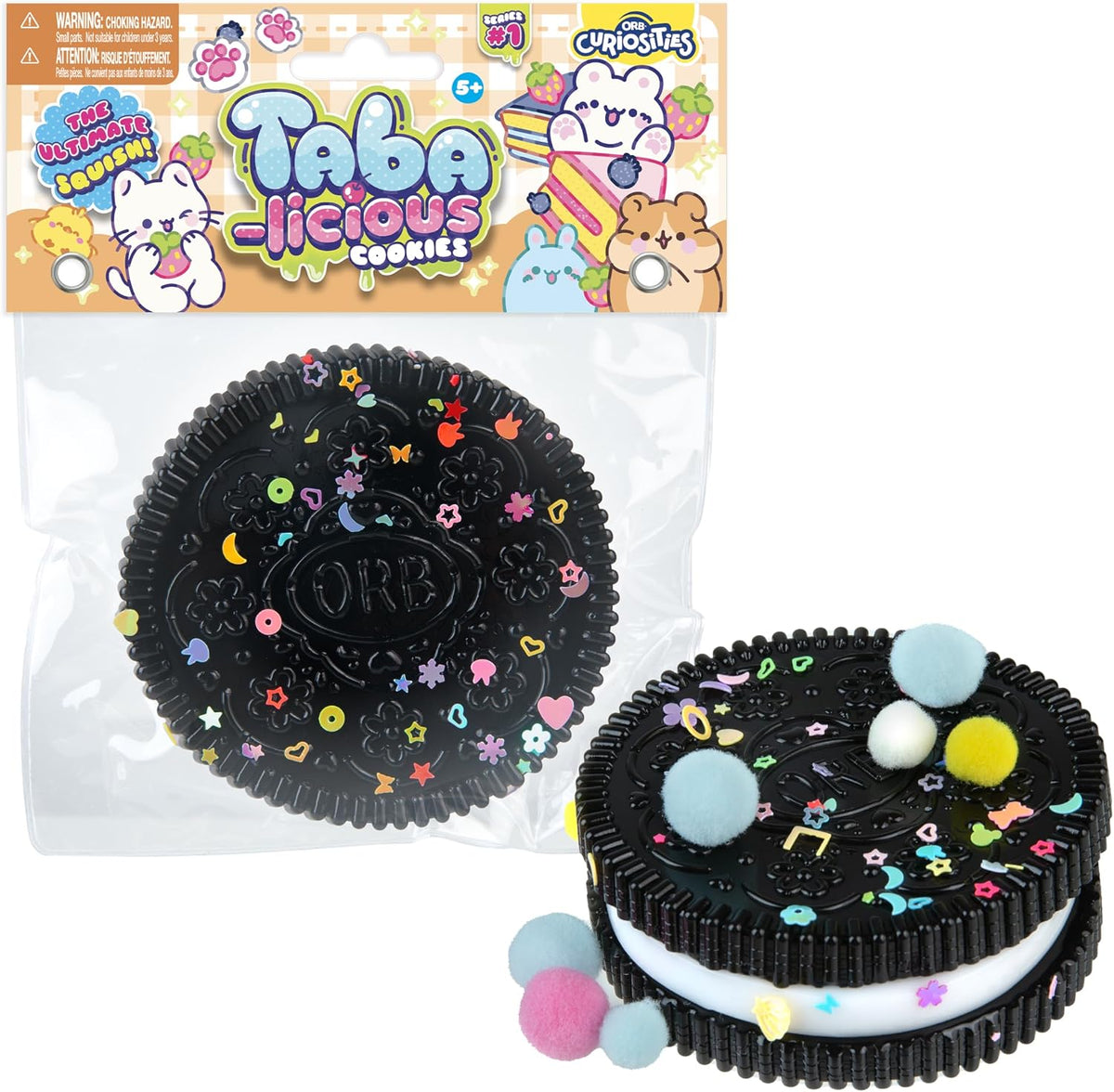 ORB Tabalicious Mega TABA Squishy Cookie  – Assorted Colors – Each Sold Separately