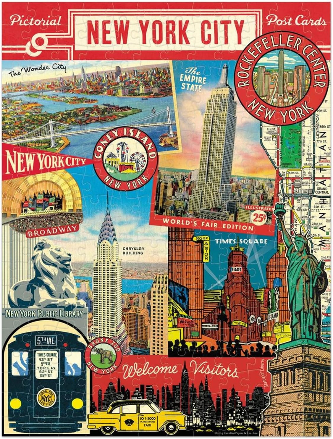 Cavallini & Co. New York City – 240 Piece Mini Puzzle