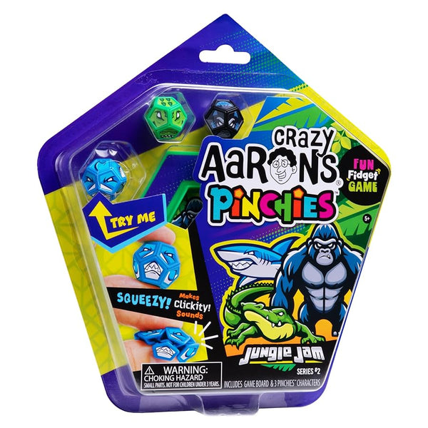 Crazy Aarons Pinchies – Squeezable Fidget Friends – Jungle Jam – S