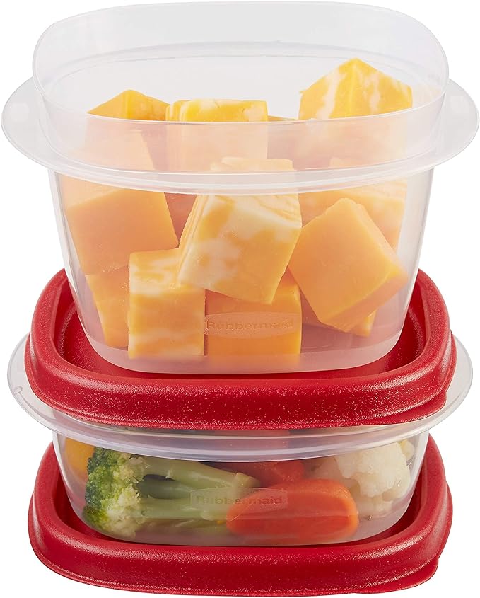 Rubbermaid 60-piece Easy Find Lid Food Storage Container Set, Red –  ShopBobbys