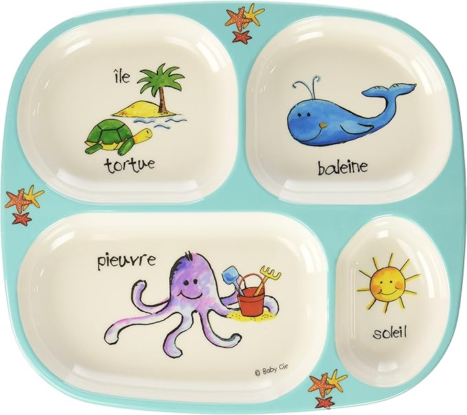 Baby Cie Melamine Plate for Kids – Ocean