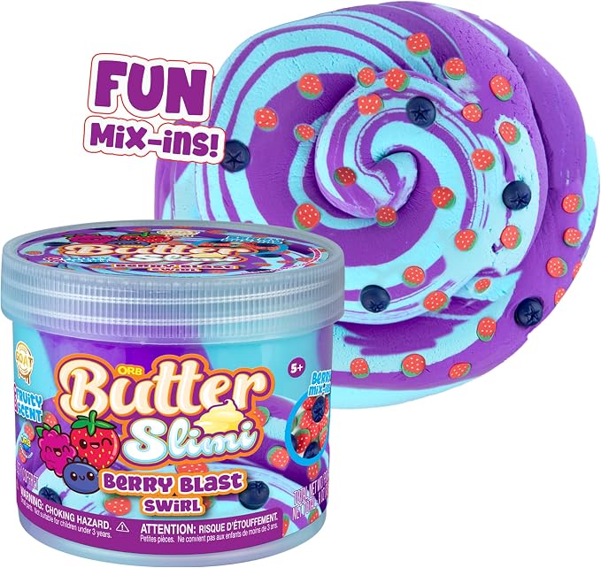 Butter Soft and Stretchy Berry Blast Scented Slimi Swirl