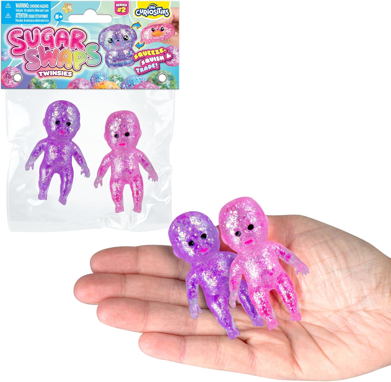 Sugar Swaps Sparklee Twinsies Surprise Squishy Toy – 2-Pack – Assorted Colors – Each Sold Separately (Copy)