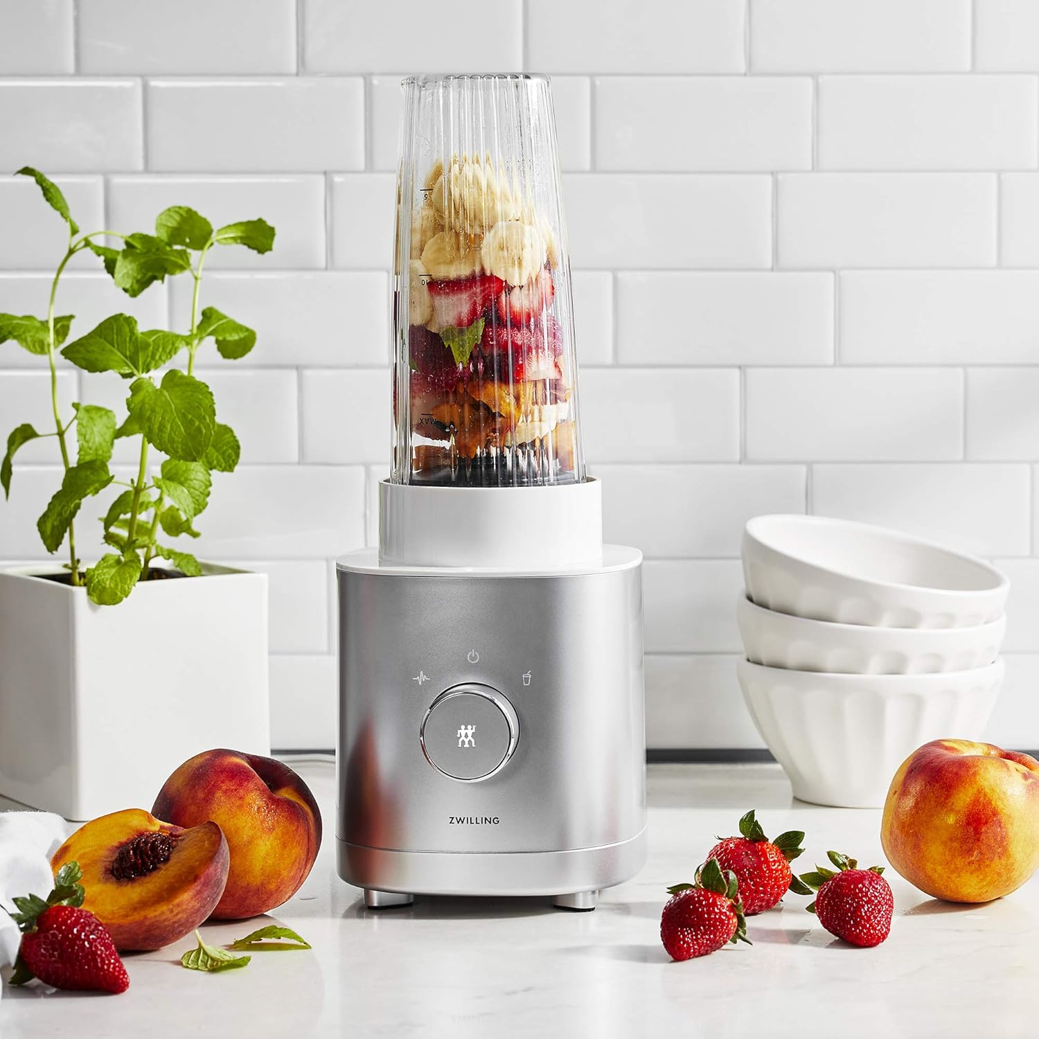 ZWILLING Enfinigy Personal Blender|Smoothie Blender – Silver