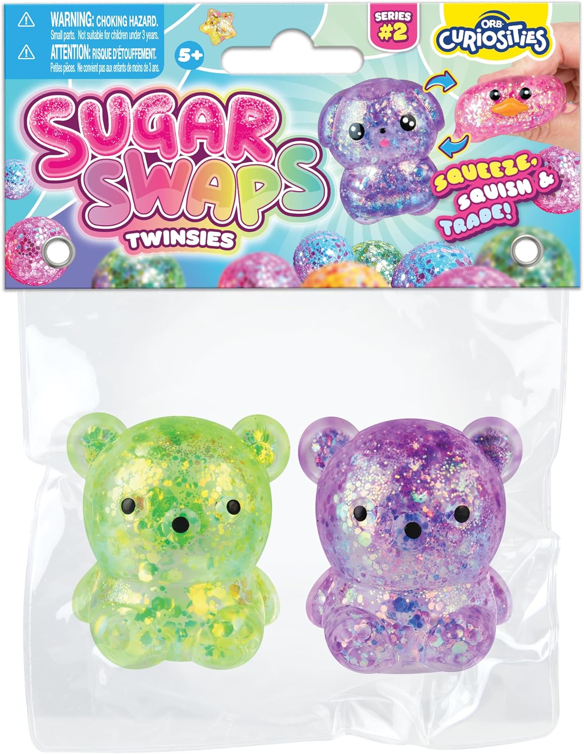 Sugar Swaps Sparklee Twinsies Surprise Squishy Toy – 2-Pack – Assorted Colors – Each Sold Separately (Copy)