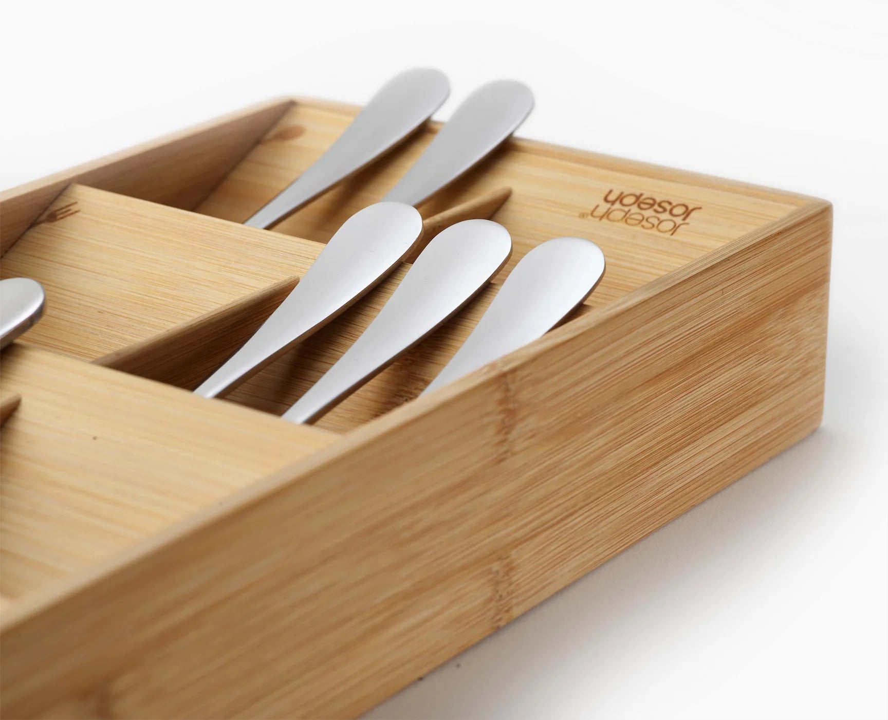 DrawerStore Bamboo Large Cutlery Organizer – 15"x 7"