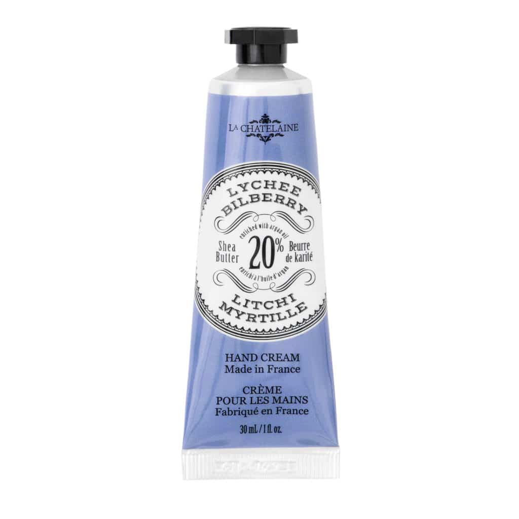 La Chatelaine Travel Size Hand Cream – Lychee Bilberry