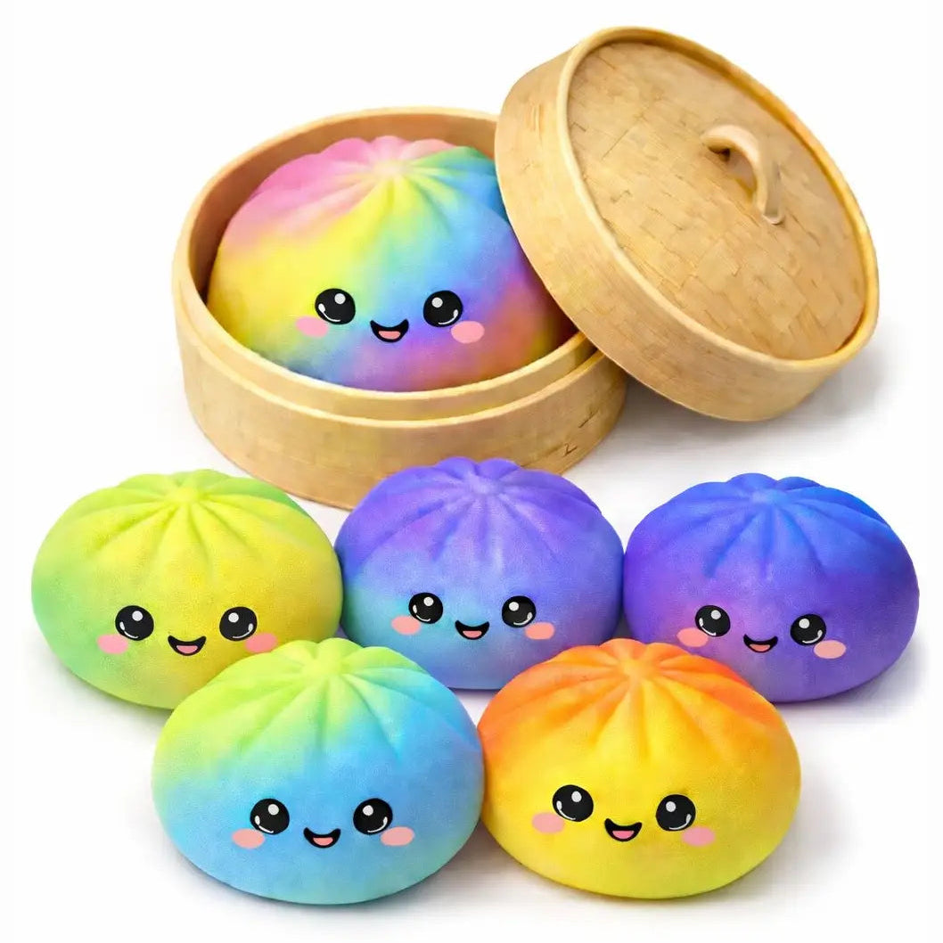 Mystery Squishy Dumpling – 4"– Tie Dye – Assorted Colors – Each One Sold Separately