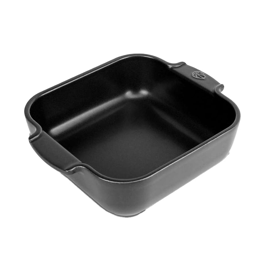 Peugeot Appolia Square Ceramic Casserole Baking Dish – 8" – Satin Black