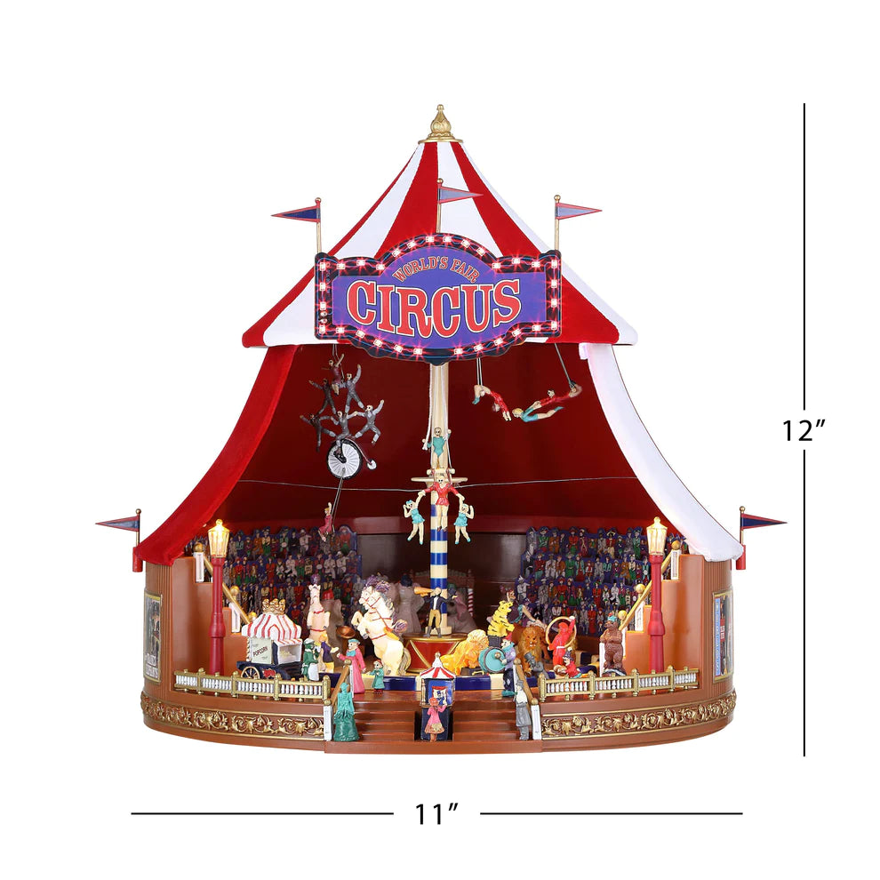 Mr. Christmas 90th Anniversary Animated and Musical Worlds Fair Big Top Circus