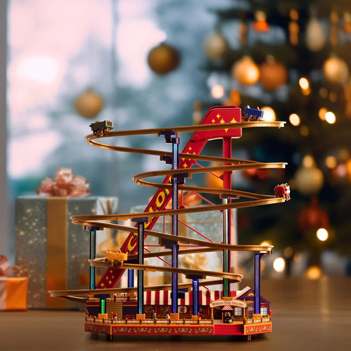 Mr. Christmas 90th Anniversary Collection - Animated & Musical Worlds Fair Rollercoaster