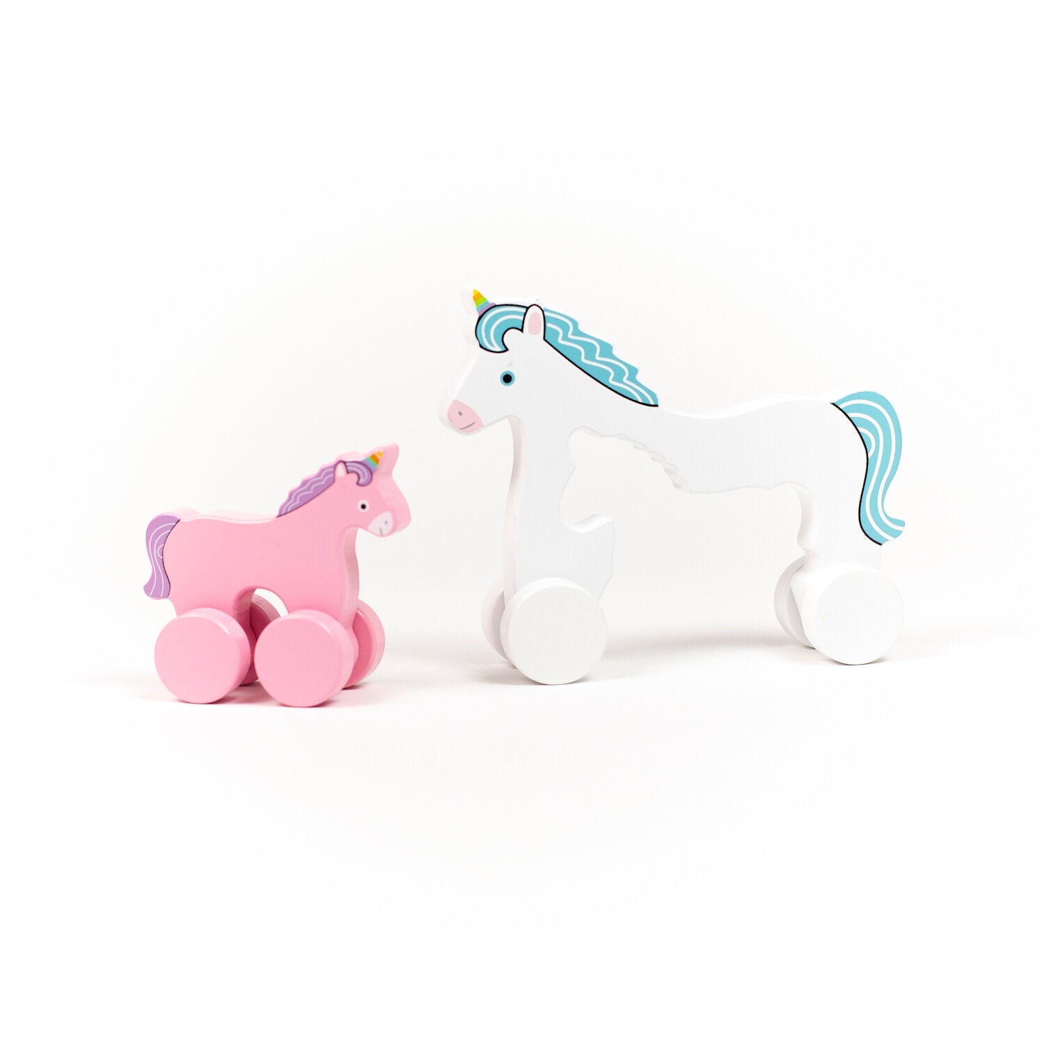 Big & Little Unicorn - Push Toy