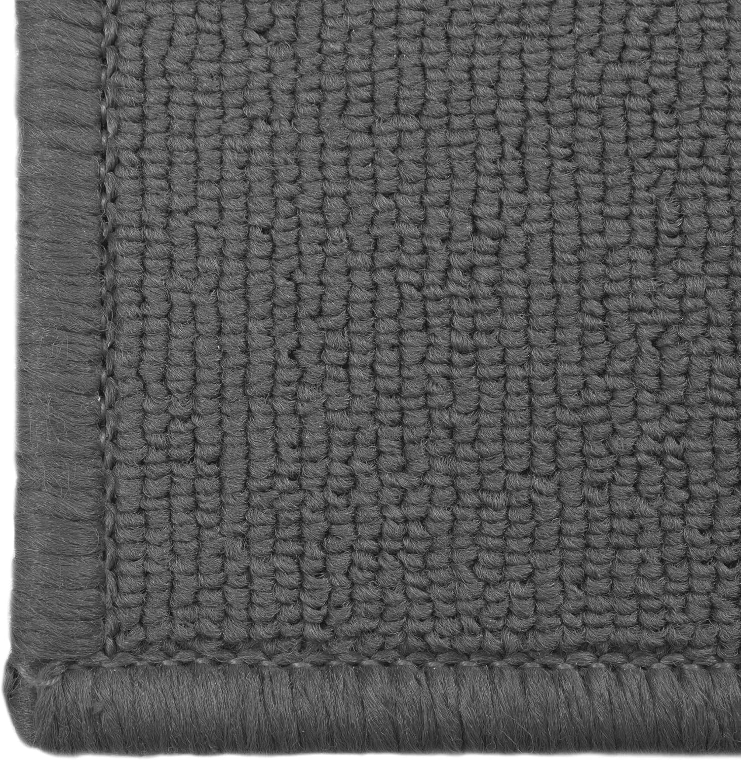 Ritz Solid Stain Resistant Accent Rug – Gray – 18" x 30"