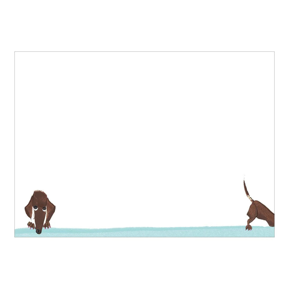 Caspari Correspondence Cards – Doggy Paddle – Set of 12