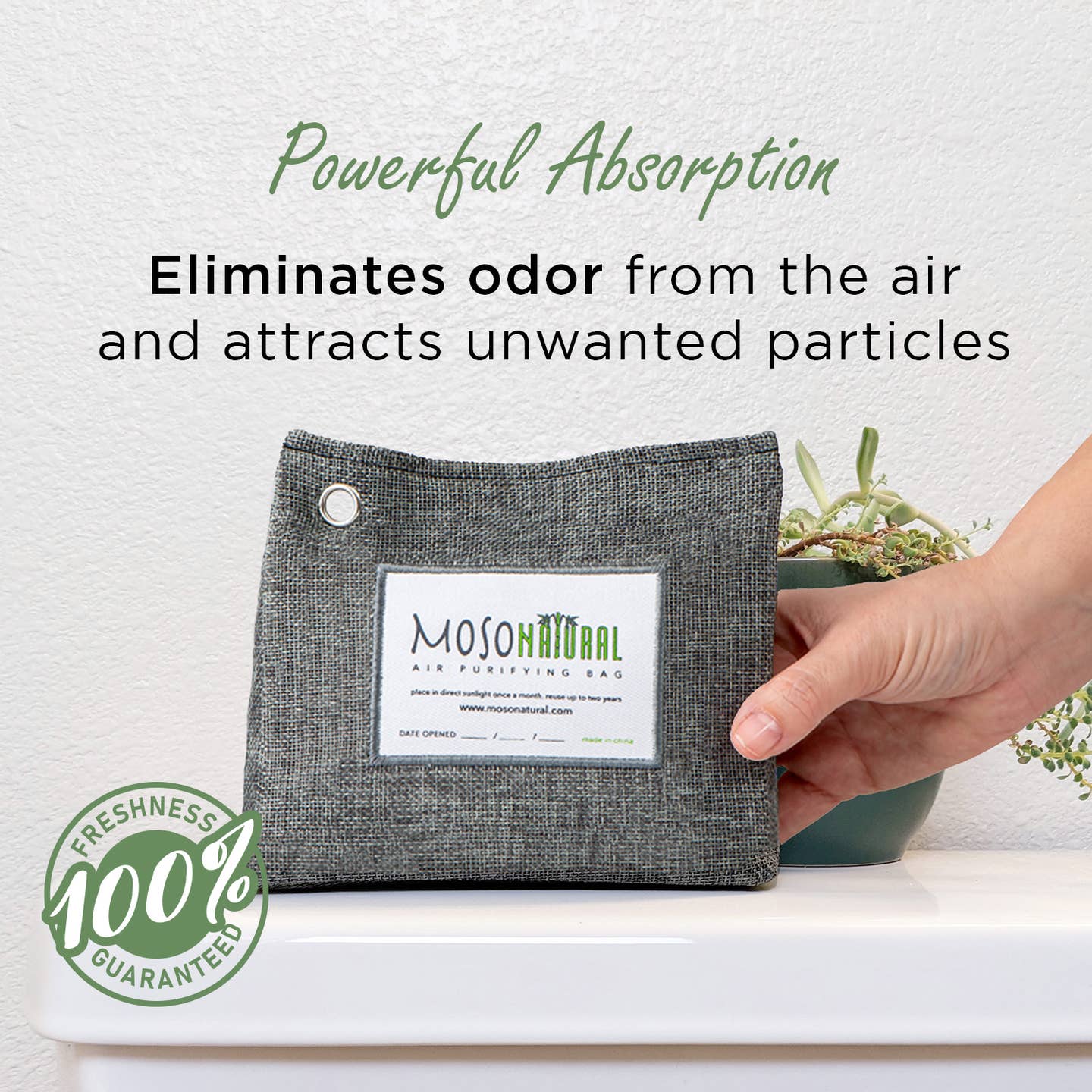 Moso Natural Air Purifying Bag For Small Spaces - 300 Gram