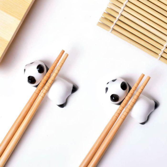 Helen’s Asian Kitchen Chopstick And Rest Panda – Set Of 2