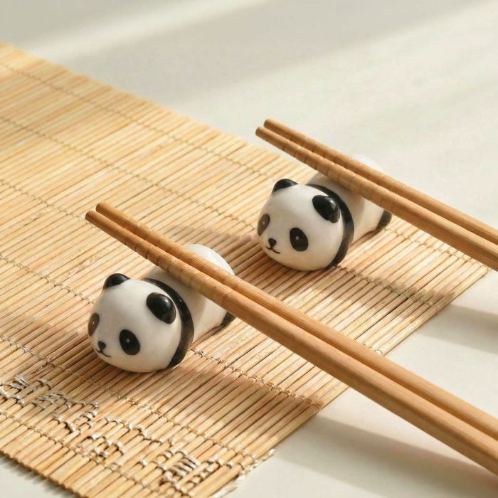 Helen’s Asian Kitchen Chopstick And Rest Panda – Set Of 2