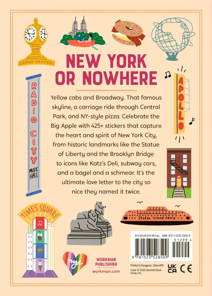 I Love New York City Sticker Books – 425+ Stickers Celebrating the Big Apple