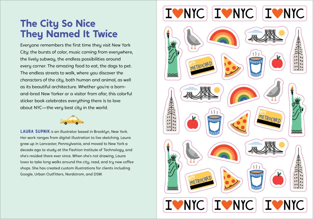 I Love New York City Sticker Books – 425+ Stickers Celebrating the Big Apple