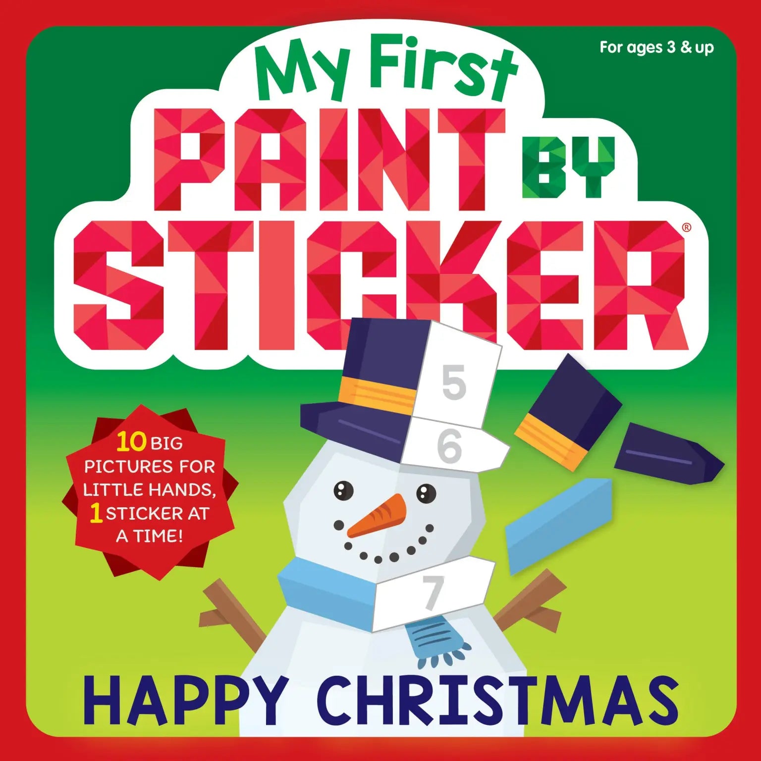 My First Paint by Sticker Book – Happy Christmas