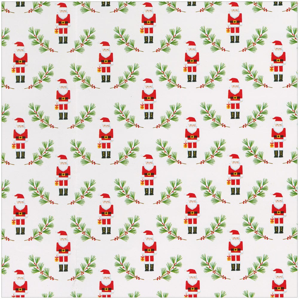 Caspari Little Santas Gift Wrap Paper - 30" x 8' Roll – Local Delivery Only