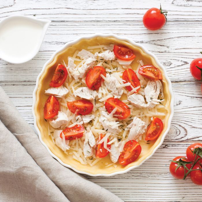 Fine Porcelain Round Quiche Dish – 10"