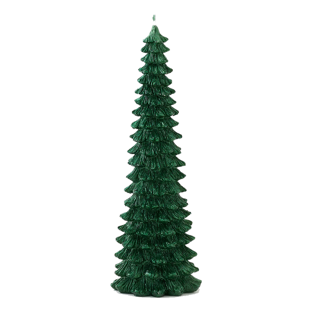 Glistening Green Tree Candle - Medium - 9.25"