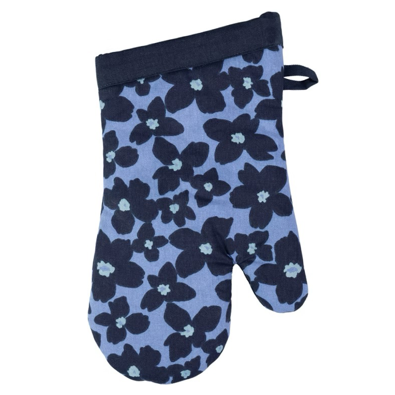 MU Kitchen Designer Oven Mitt – Periwinkle Floral