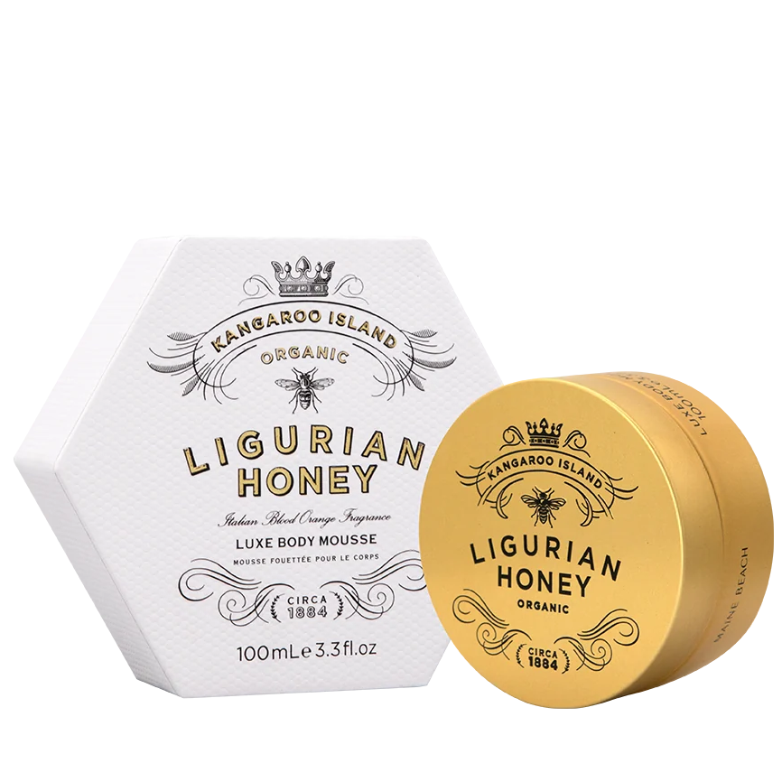 Maine Beach K.I. Ligurian Honey Luxe Body Mousse –  Blood Orange – 3.3 fl. oz