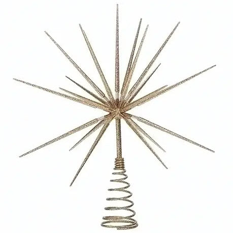 Gold Burst Christmas Tree Topper – 15"