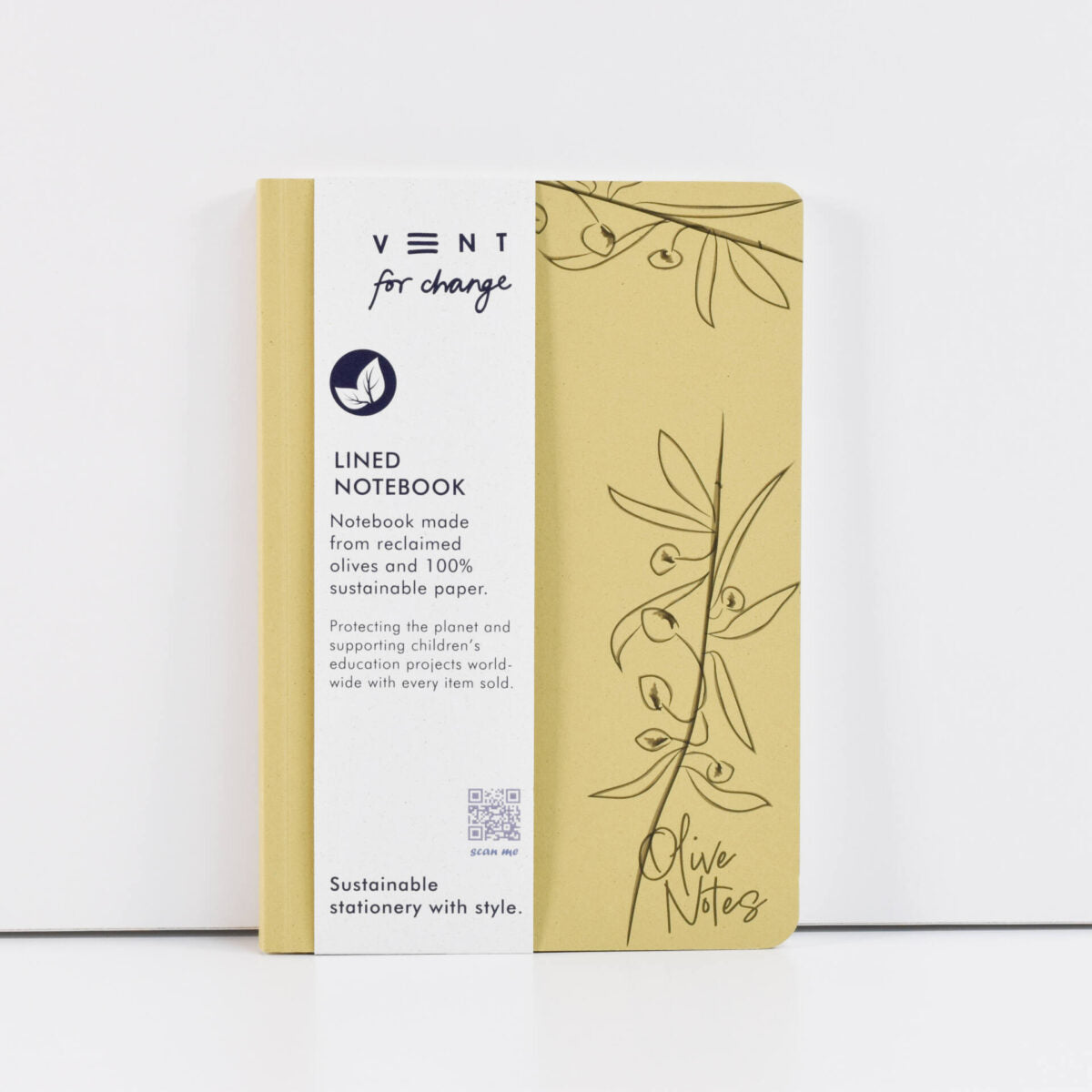 Enviro A5 Notebook – Made from Olives – 6" x 8" – 120 Pages