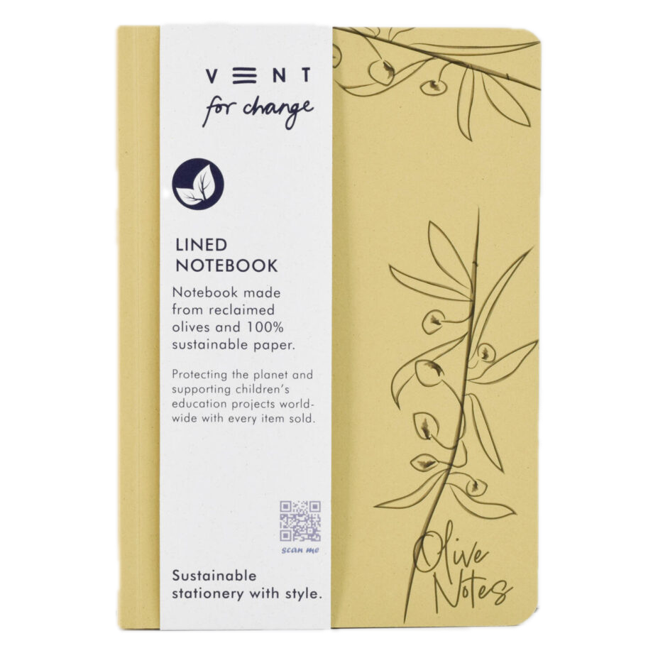 Enviro A5 Notebook – Made from Olives – 6" x 8" – 120 Pages