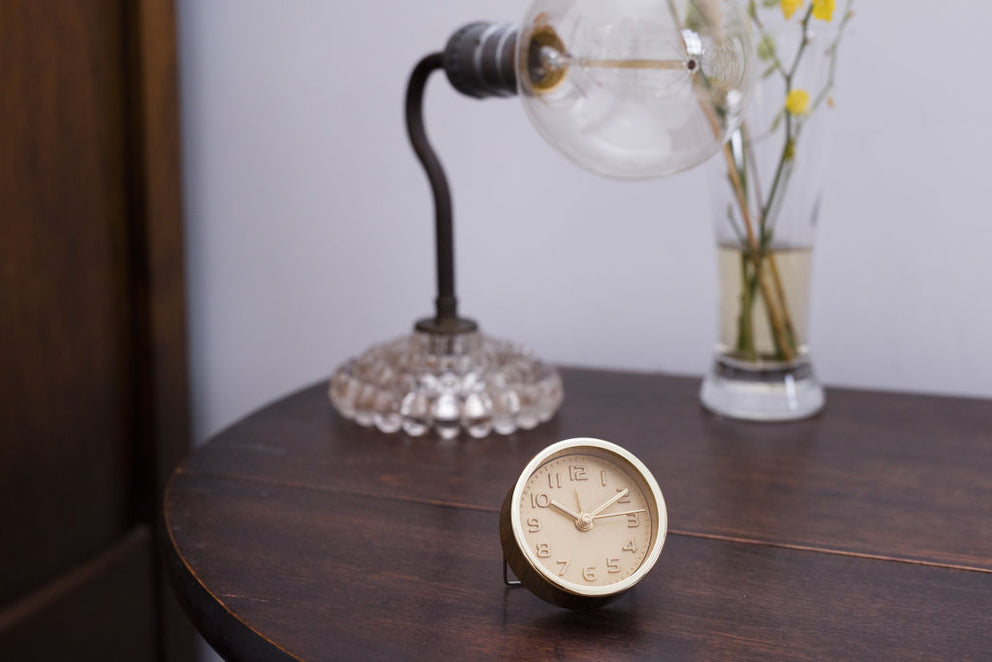 Kikkerland Mini Metallic Alarm Clock – Sold Individually – Gold or Copper