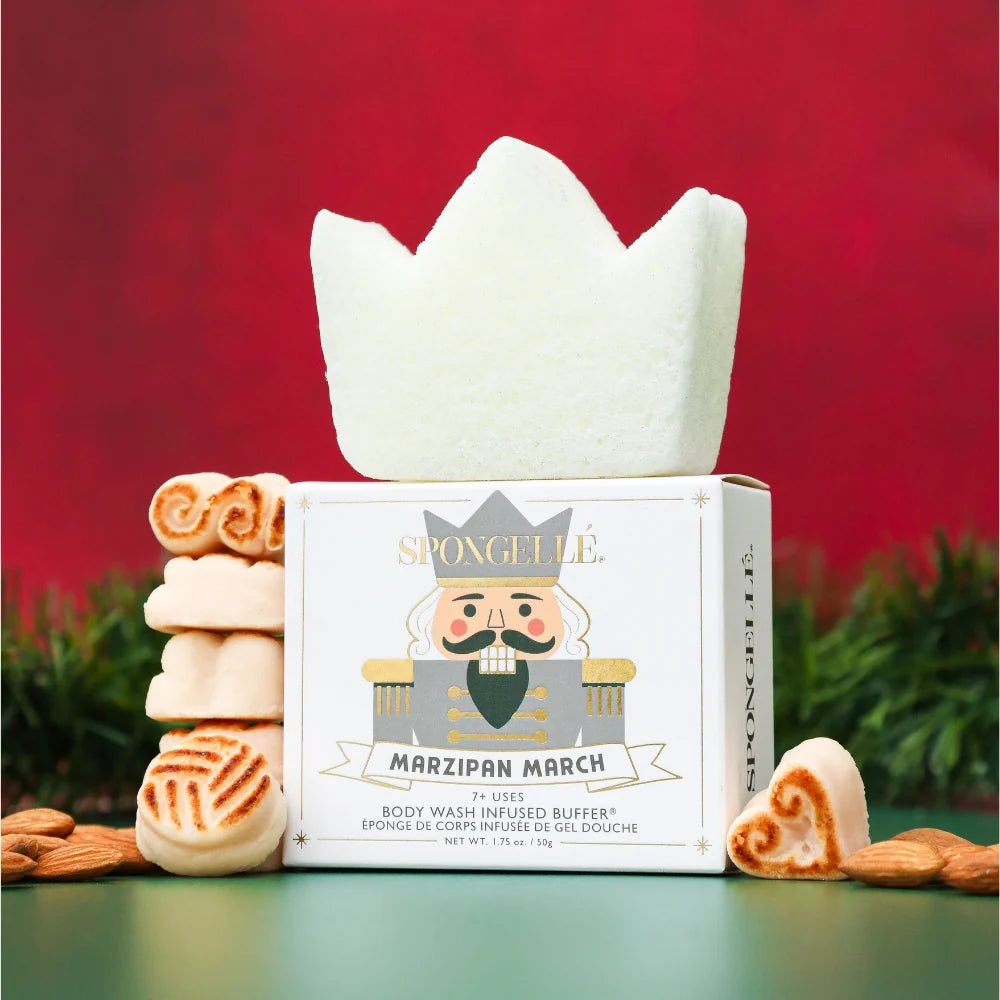 Spongelle Marzipan March Body Buffer – Holiday Nutcracker