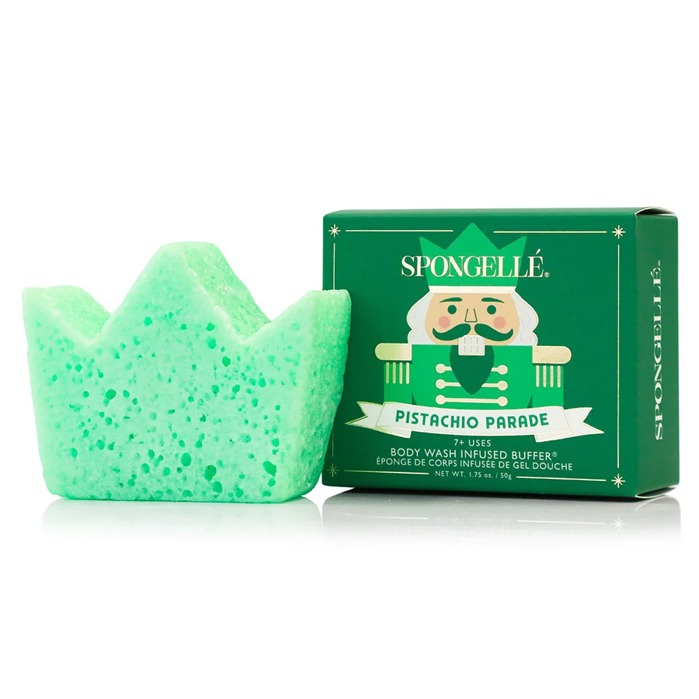 Spongelle Pistachio Parade Body Buffer – Holiday Nutcracker