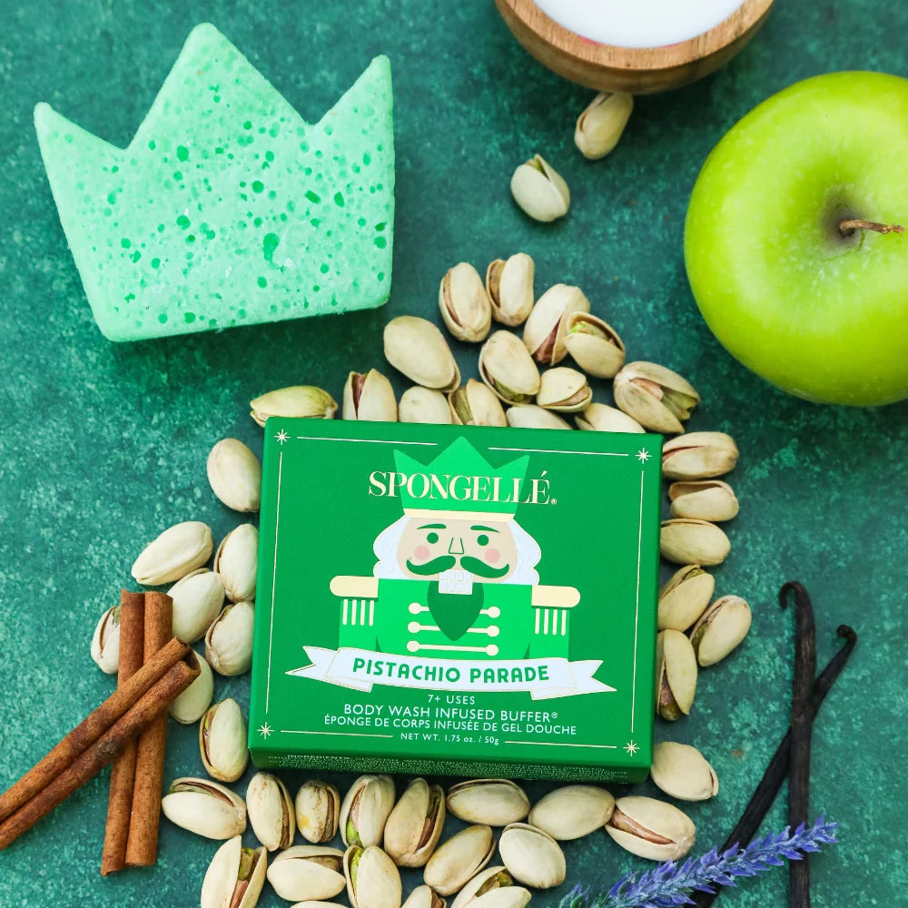 Spongelle Pistachio Parade Body Buffer – Holiday Nutcracker